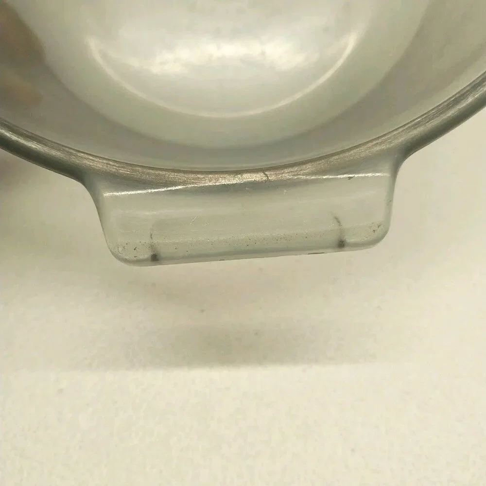 Vintage Pyrex Flameware 822 823 Smoke Gray Glass Casserole Bowls Set of 2